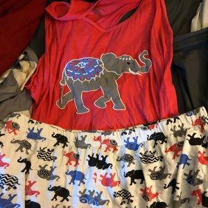 2 piece short night outfit